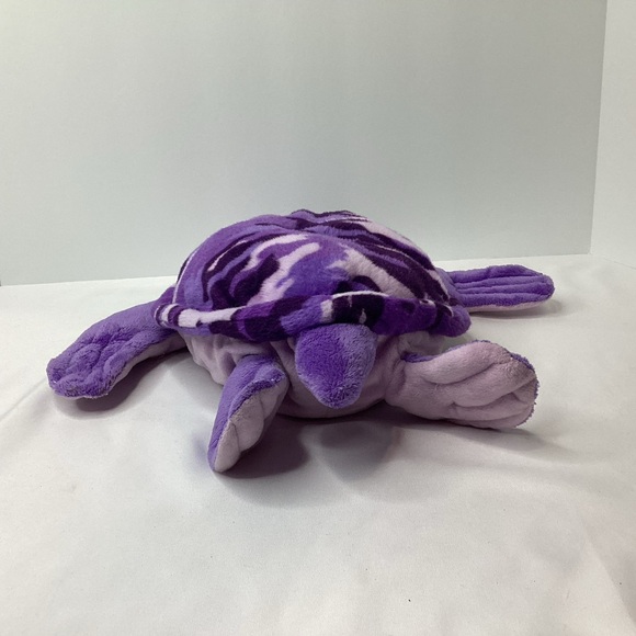 Plush Purple Camouflage Sea Turtle Stuffed Animal 16" Toy Ocean Water Reptile - Picture 5 of 8